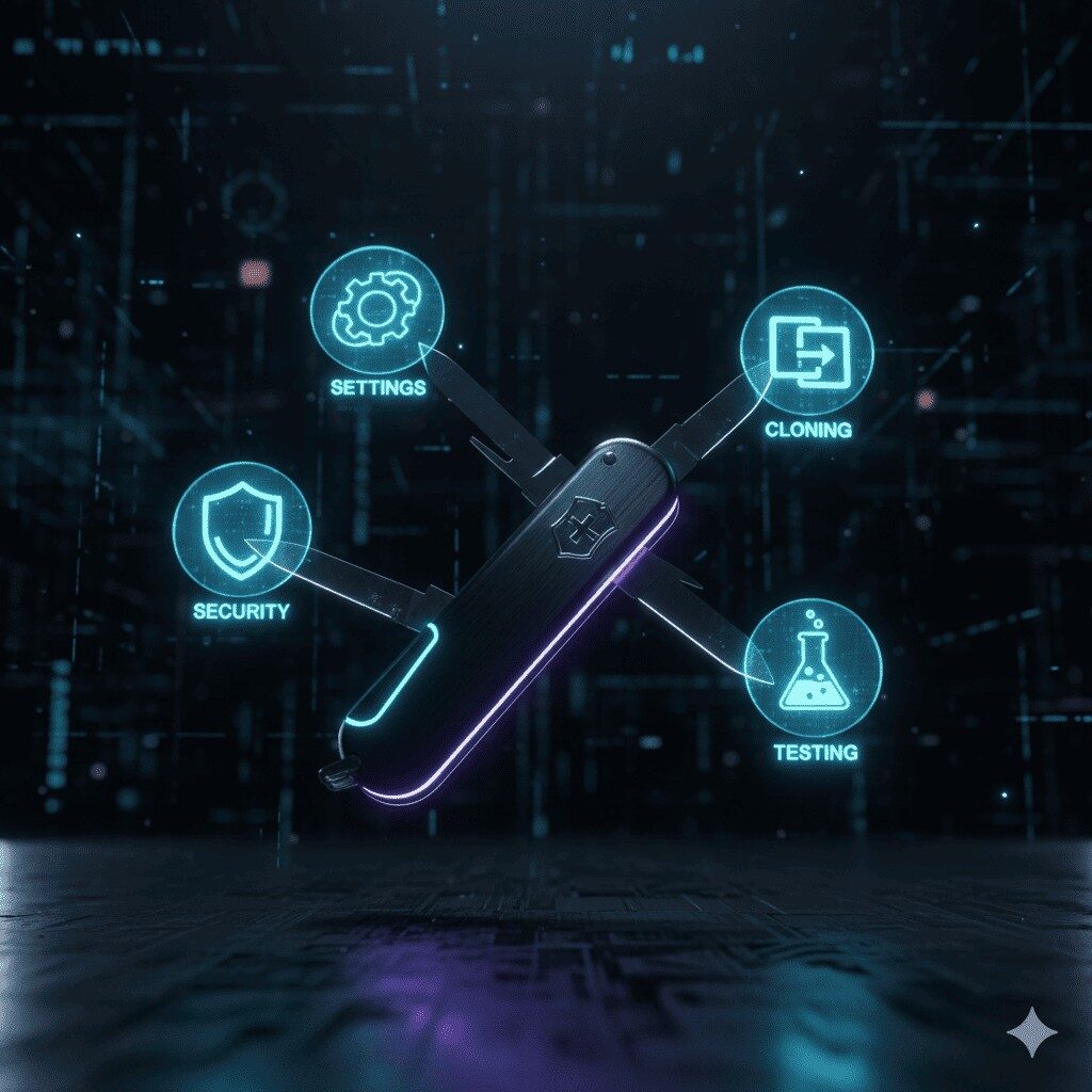 Infográfico mostrando as funções do Softaculous como Staging e Cloning